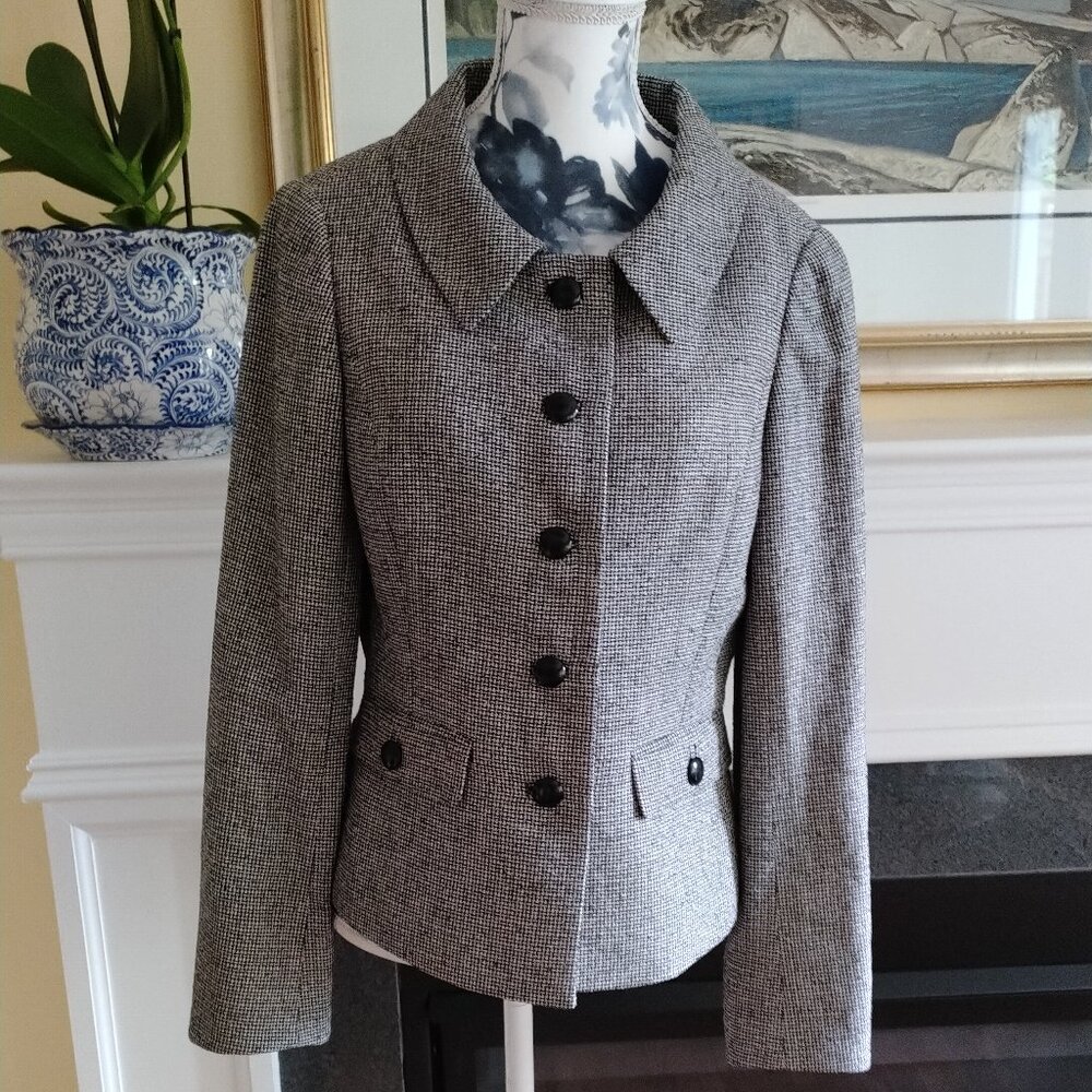 Brooks Brothers Silk-Linen Tweed 60's-vibe jacket, size 2